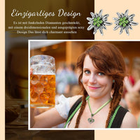 Edelweiß Schmuckset mit Herzanhänger – AlpenFrische Oktoberfest 2025