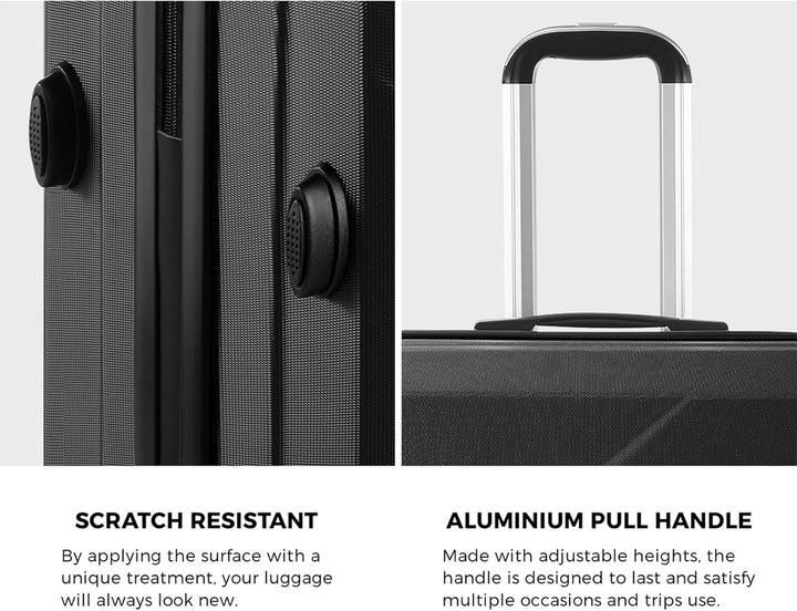 2-teiliges ABS-Hartschalenkoffer-Set mit TSA-Schloss & 360°-Drehrollen