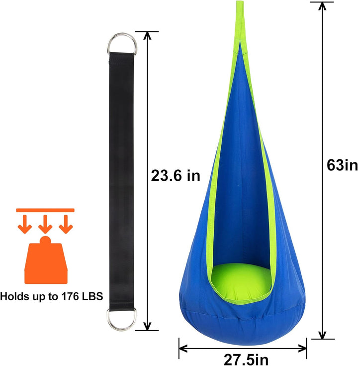 Kinder-Hängesessel mit Luftkissen für drinnen & draußen
