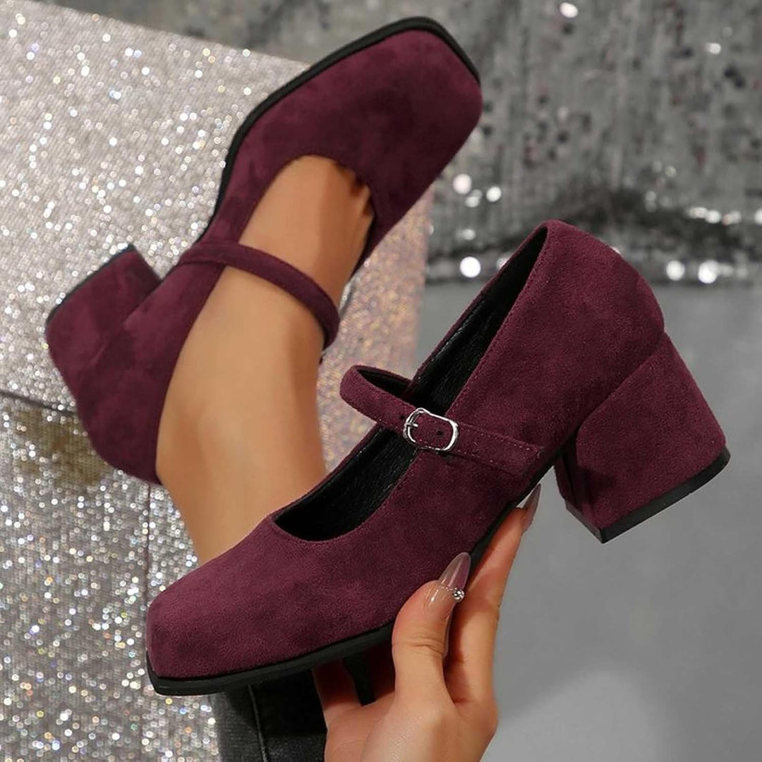 Wildleder Pumps mit Schnalle – Lena Oktoberfest 2025