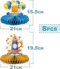 Waben-Tischdeko im 3er-Set – FestFreude Oktoberfest 2025