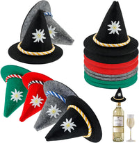 Mini-Trachtenhüte aus Filz im 12er-Set bunt – EdelweißGaudi Oktoberfest 2025