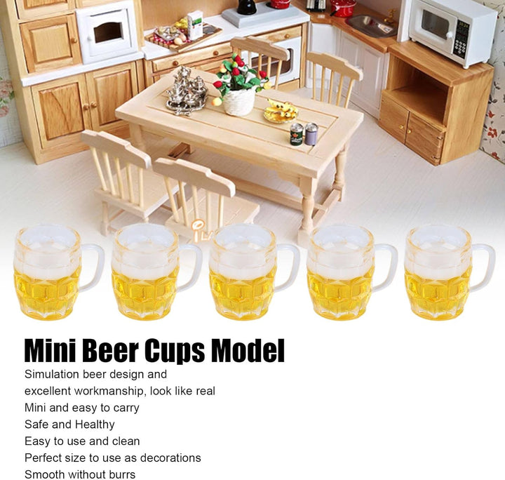 Mini Bierkrüge (12er-Set, Harz) – DekoProst Oktoberfest 2025