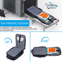 Erweiterbarer 45–55L Wasserdichter Reiserucksack mit 46,5 cm Laptopfach