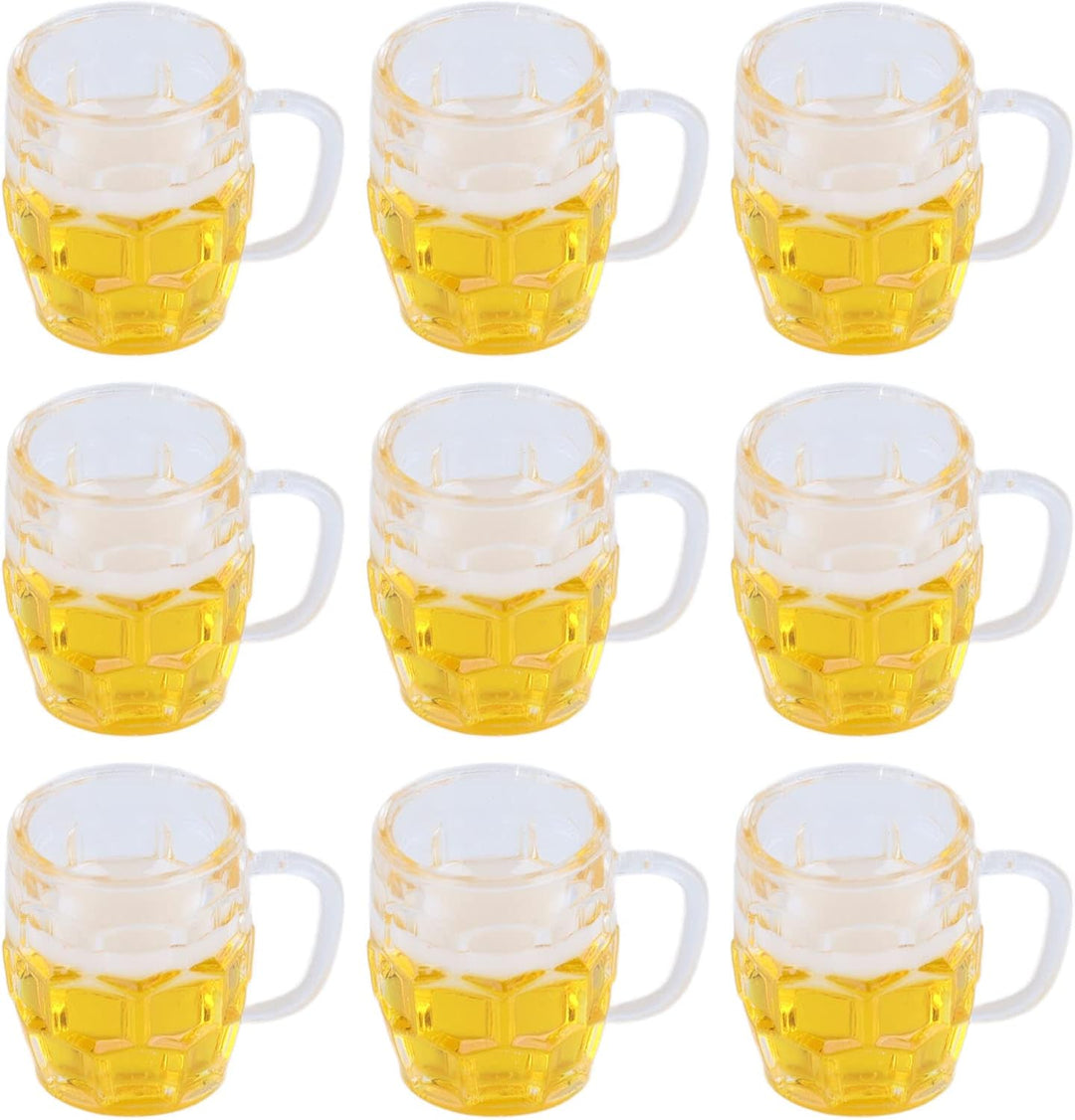 Mini Bierkrüge (12er-Set, Harz) – DekoProst Oktoberfest 2025