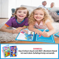 Set von 4 Wiederverwendbaren Wasserfarbenbüchern – AquaColor Bücher