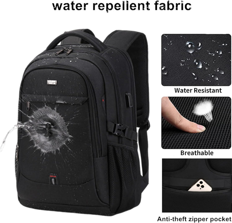 Wasserdichter Laptop- und Reiserucksack mit organisierten Fächern