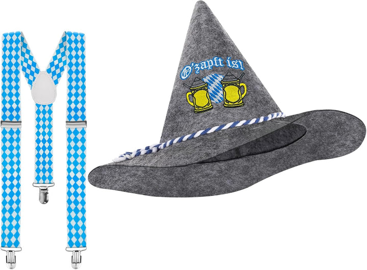 Trachten-Set mit Hut & Hosenträger – WiesnHeld Oktoberfest 2025