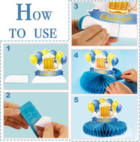 Waben-Tischdeko im 3er-Set – FestFreude Oktoberfest 2025