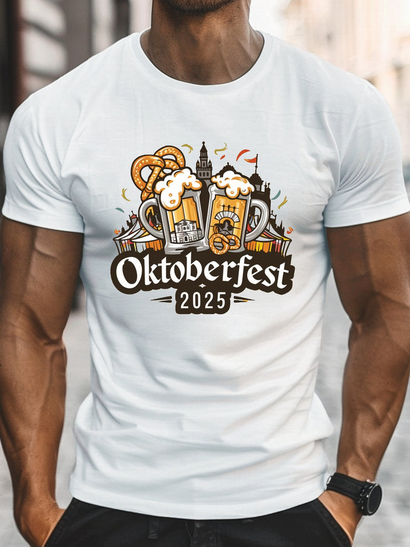 Herren Kurzarm T-Shirt – Hopfen Oktoberfest 2025