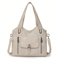 Vintage-Stil Vegane Leder Schultertasche - Marivelle
