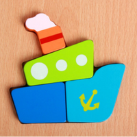 Lernpuzzle aus Holz für Kleinkinder – EntdeckerSet Montessori (1+1 GRATIS)