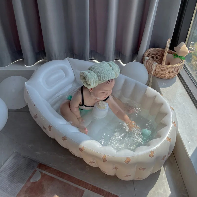 Aufblasbares Baby-Badewanne für Reisen – BubbleNest