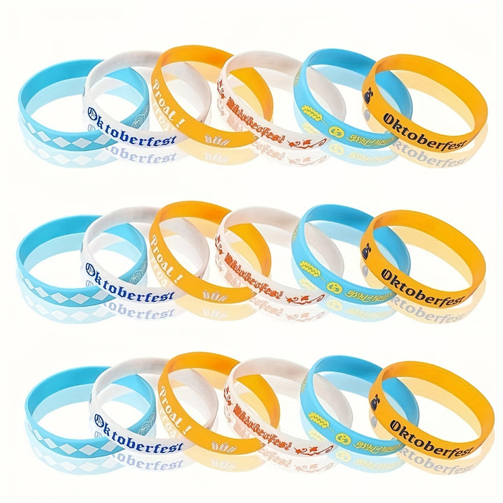 Silikon Armbänder Set (24 Stück) – WiesnBand Oktoberfest 2025