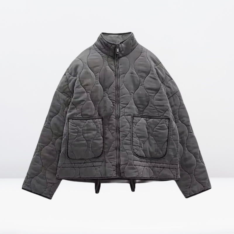 Damen Steppjacke mit Kordelzug & Reißverschluss – Lorena