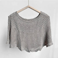 Damen Eisseiden-Schal mit Strick & UV-Schutz – Amira