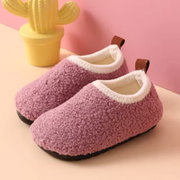 Winterliche Kinderschlüpfer | Kuschelig warme und gefütterte Pantoffeln für kleine Kinder