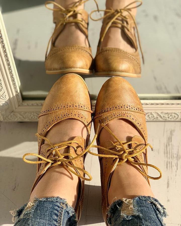 Herbstliche Orthopädische Vintage Damen Schuhe - Felina