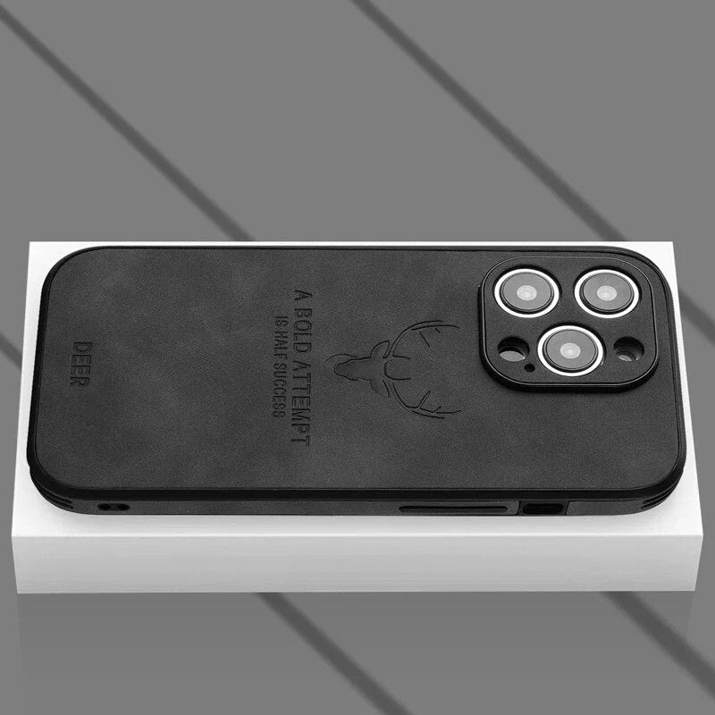 Luxe Hirschleder iPhone Hülle - Veltro