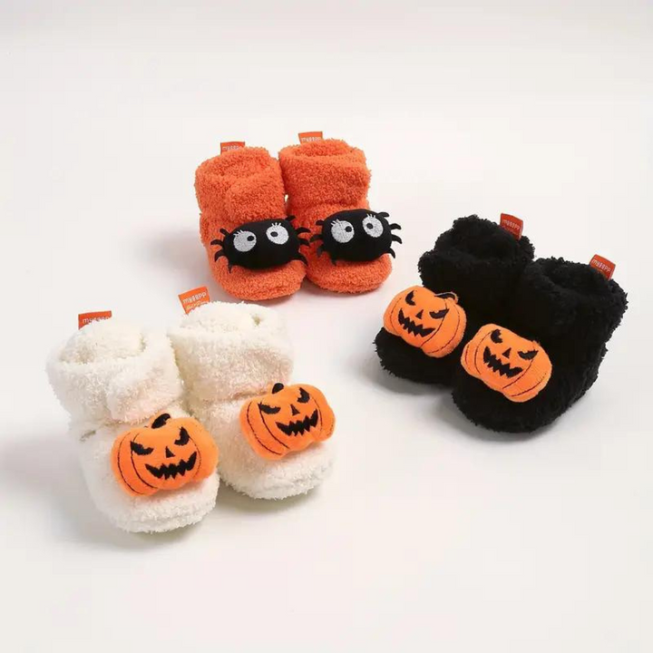 Kinder Halloween Hausschuhe mit Cartoonprint – SpookySteps