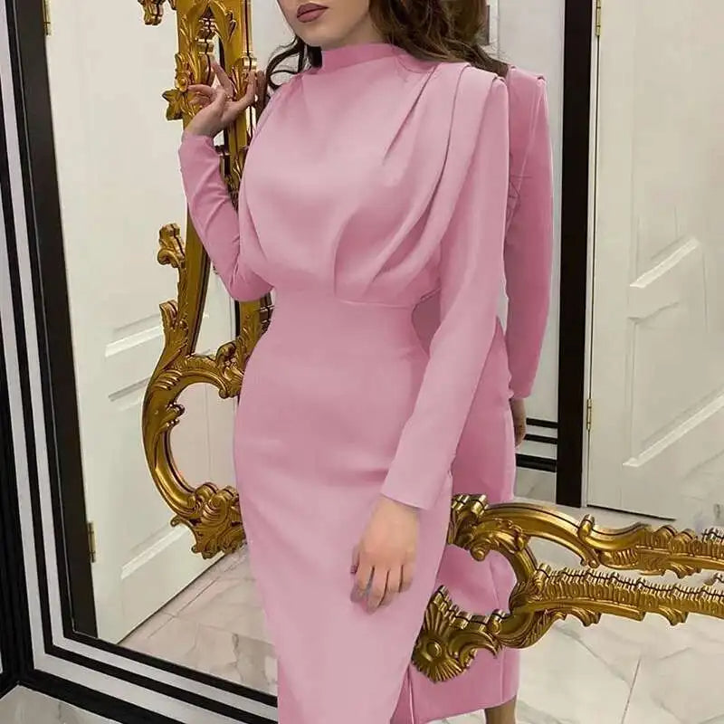 Bodycon Midi Kleid mit Turtleneck – Valeria