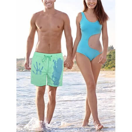 Farbwechselnde Herren-Badeshorts mit Thermoeffekt – Sommer-Highlight 2025