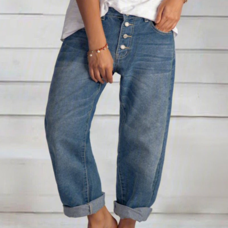 Boyfriend-Jeans mit High-Waist für Damen – Maribel