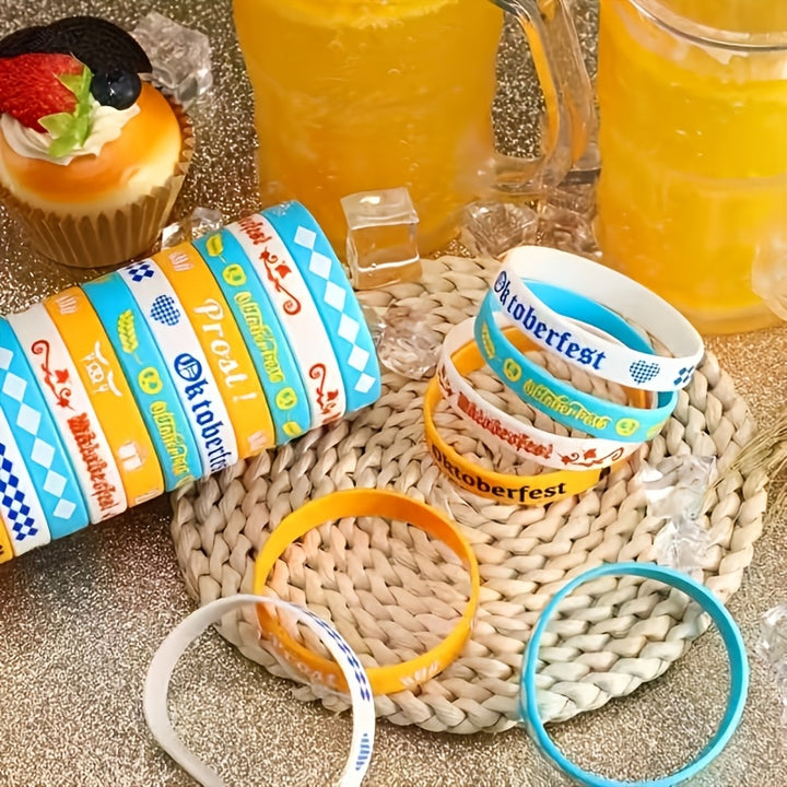 Silikon Armbänder Set (24 Stück) – WiesnBand Oktoberfest 2025