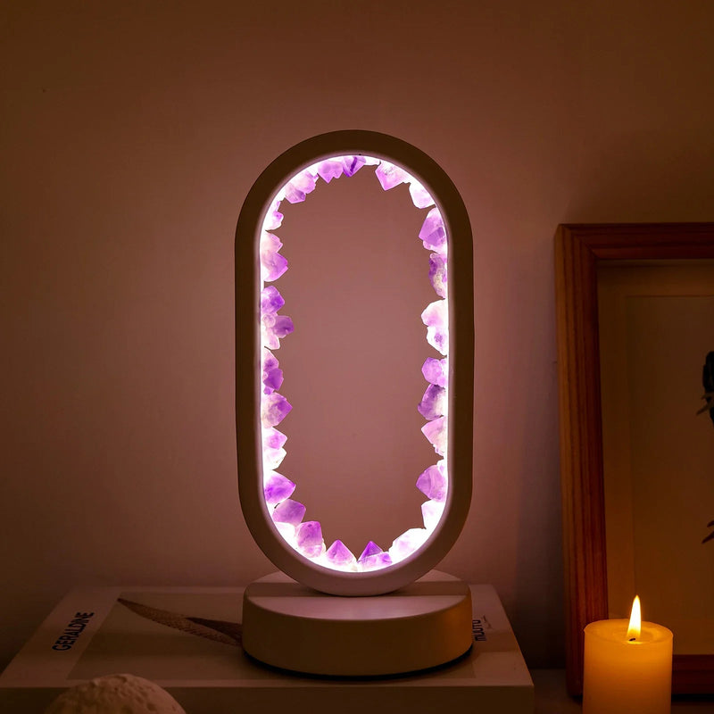 Handgemachte Amethystlampe - Serenith