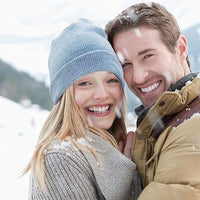 Warme Strick-Wintermütze – Winterzauber CozyCap