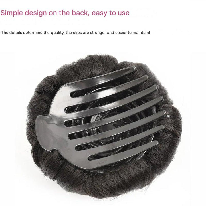 Blumenförmige Haarspange mit Haarverlängerung – Fiora