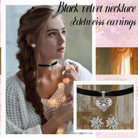 Edelweiß Schmuckset mit Herzanhänger – WiesnGlanz Oktoberfest 2025