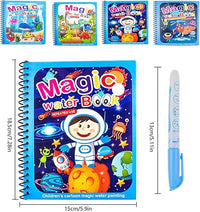 Set von 4 Wiederverwendbaren Wasserfarbenbüchern – AquaColor Bücher