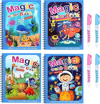 Set von 4 Wiederverwendbaren Wasserfarbenbüchern – AquaColor Bücher