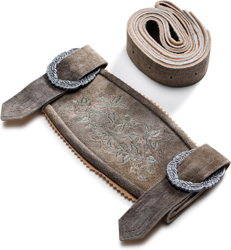 Trachten-Hosenträger aus Leder im H-Form – AlpenKlassik Oktoberfest 2025