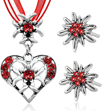 Edelweiß Schmuckset mit Herzanhänger – HerzGlanz Oktoberfest 2025