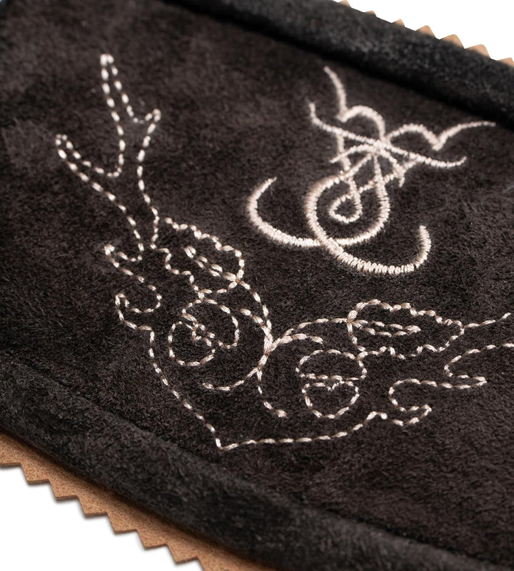 Trachten-Hosenträger aus Leder in Dunkelbraun – AlpenKraft Oktoberfest 2025