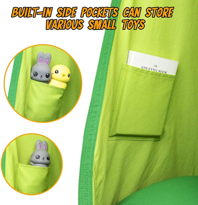 Kinder-Hängesessel mit Luftkissen für drinnen & draußen