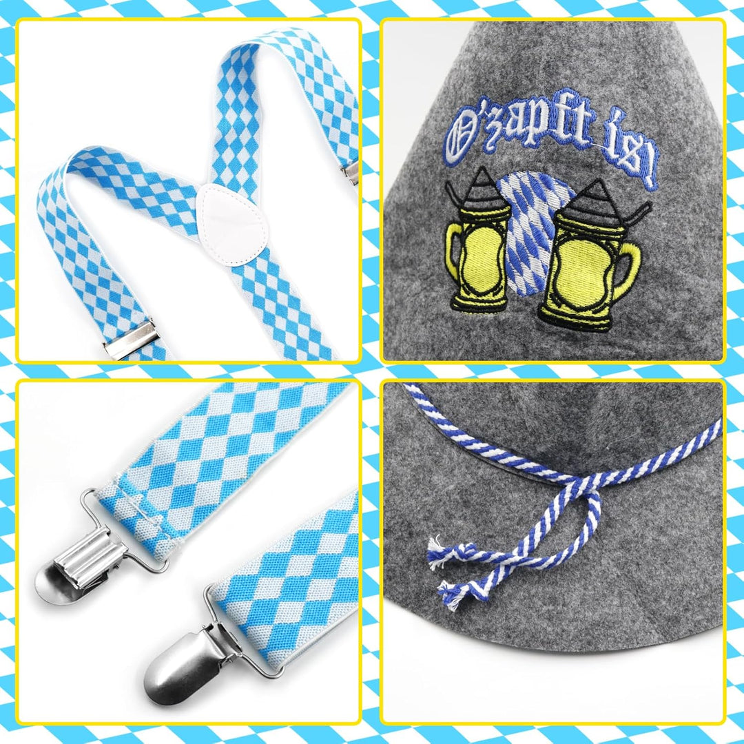 Trachten-Set mit Hut & Hosenträger – WiesnHeld Oktoberfest 2025