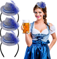 Mini-Trachtenhüte im 3er-Set – WiesnCharme Oktoberfest 2025