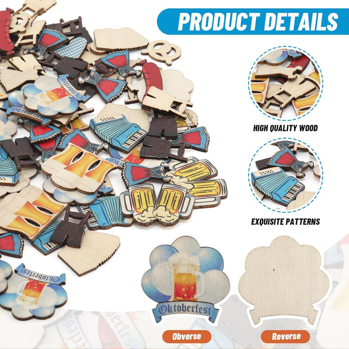 Holzdeko Oktoberfest (100er-Set) – WiesnKonfetti Oktoberfest 2025