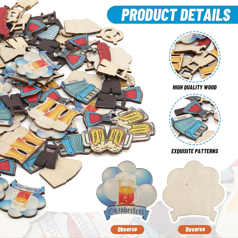 Holzdeko Oktoberfest (100er-Set) – WiesnKonfetti Oktoberfest 2025