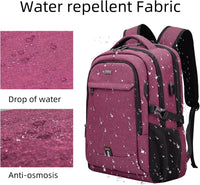 Wasserdichter Reise-Laptoprucksack mit USB-Anschluss und organisierter Aufbewahrung