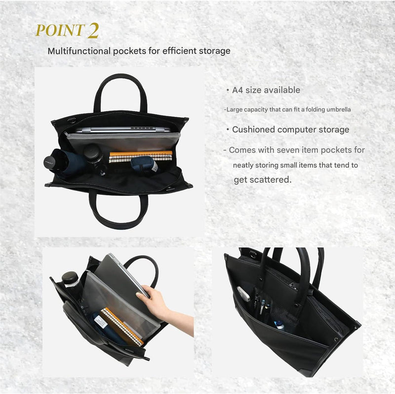 Professionelle 2-Wege-Business-Laptoptasche mit organisierter Aufbewahrung