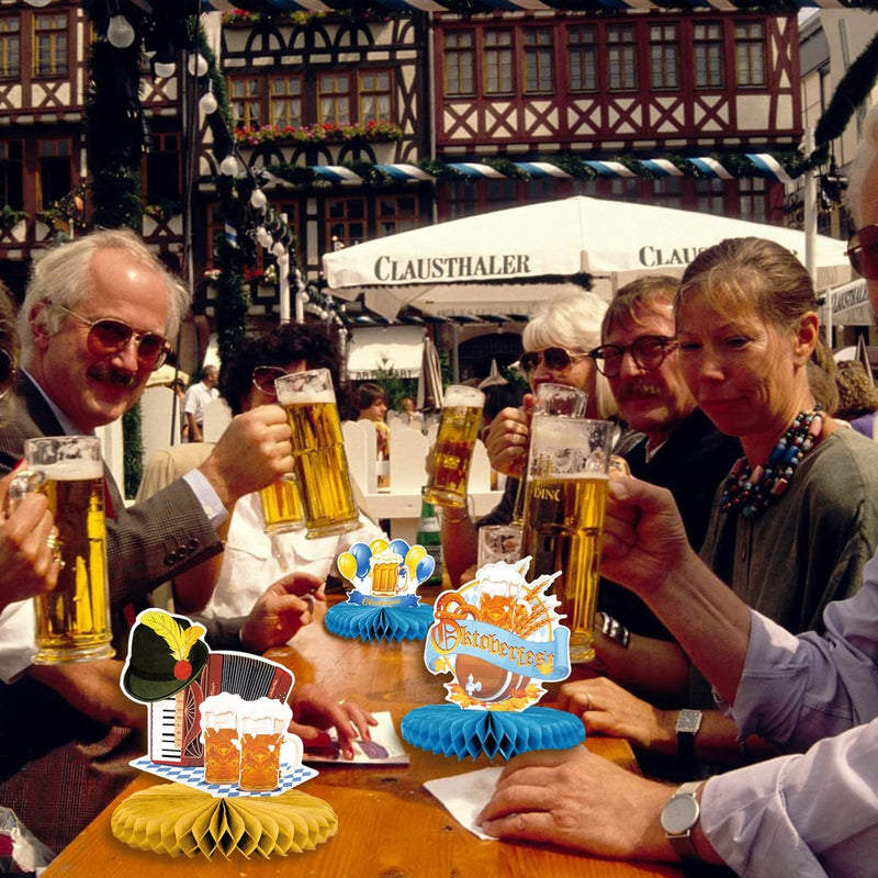 Waben-Tischdeko im 3er-Set – FestFreude Oktoberfest 2025