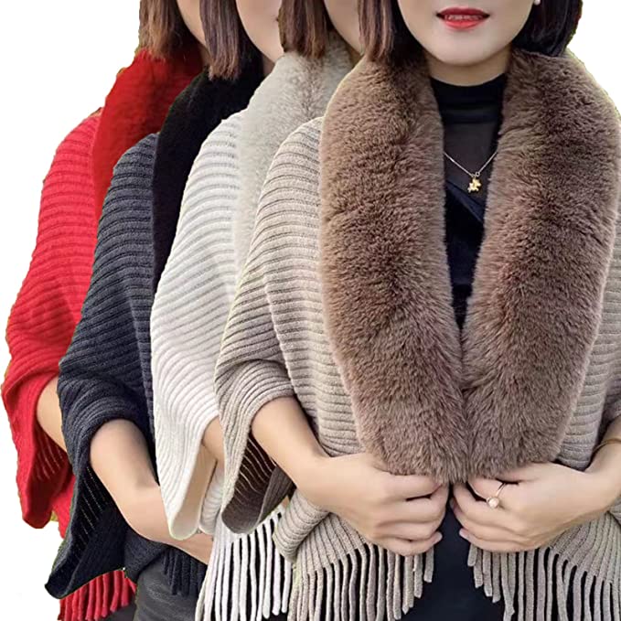 Damenweste Louise – Mit luxuriösem Kunstfellkragen für die Winterzeit | Einheitsgröße