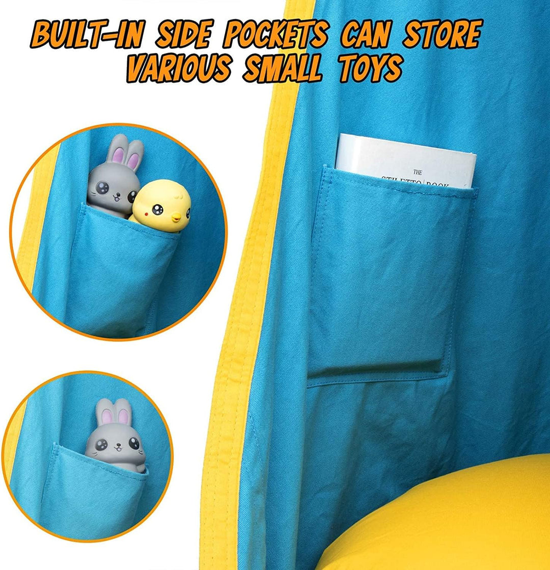 Kinder-Hängesessel mit Luftkissen für drinnen & draußen