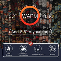 Bunte, warme Wollsocken mit Temperaturanzeige, atmungsaktiv und weich, ideal für kalte Tage.