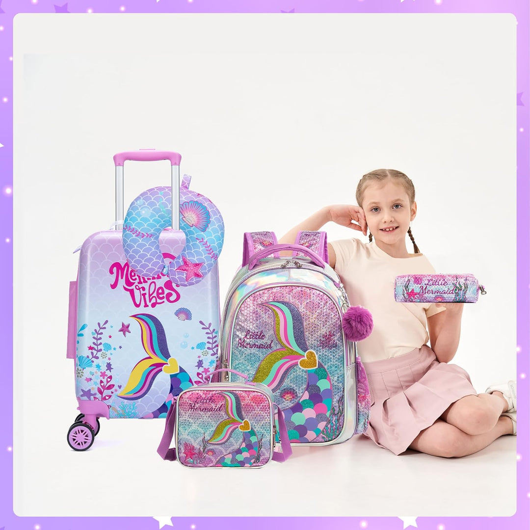 Kinder-Kabinengepäck-Set aus Hartschale mit Spinner-Rollen – Game Day