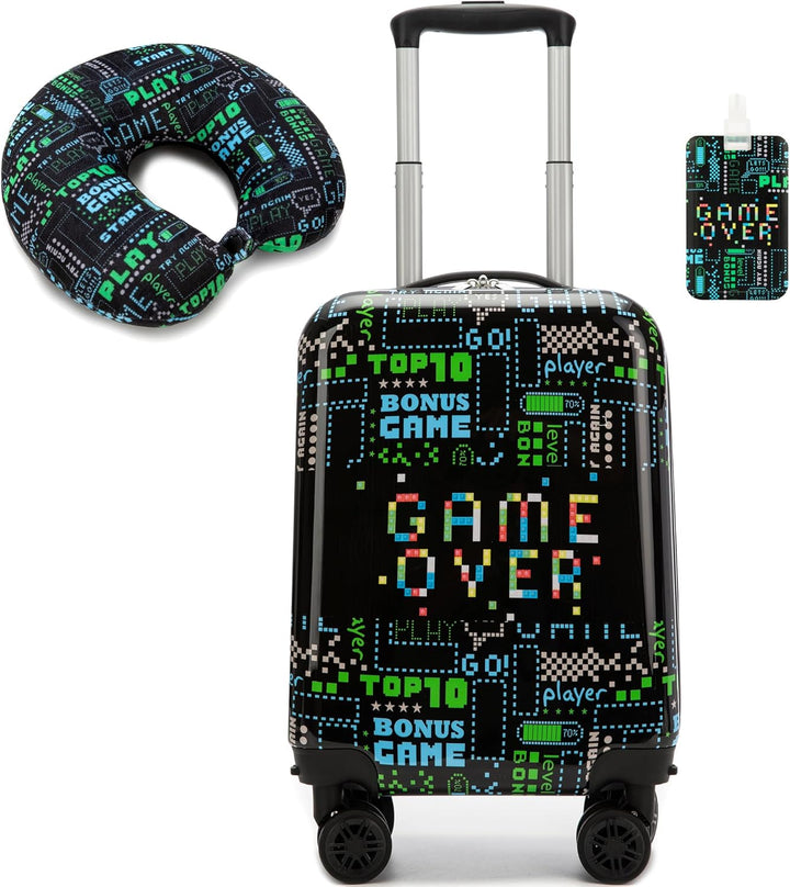 Kinder-Kabinengepäck-Set aus Hartschale mit Spinner-Rollen – Game Day